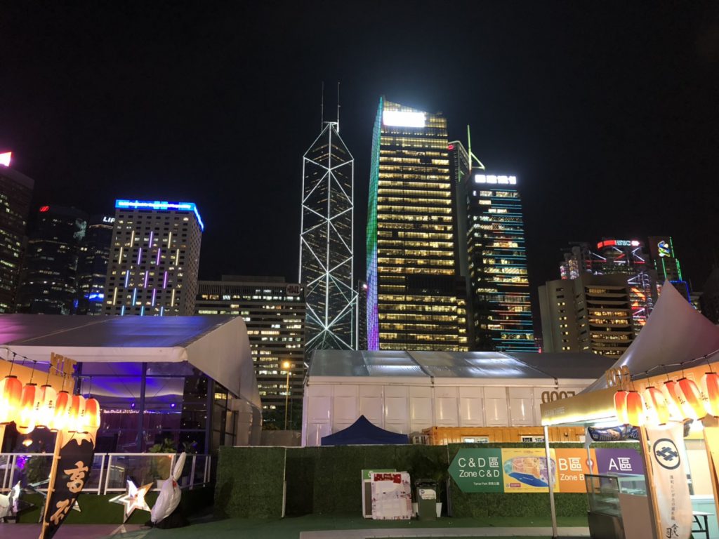 香港の綺麗な夜景