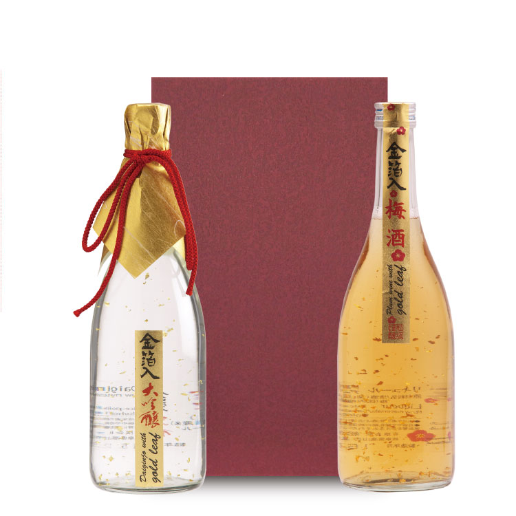 招福金箔酒セット 720ml×2本